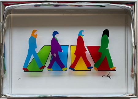 Serigrafia Lodola - The Fab Four (Plexiglass)