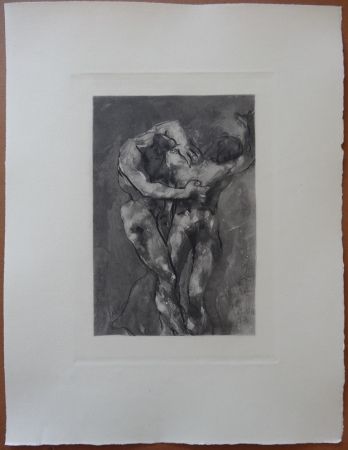 Acquaforte Rodin - The Fight