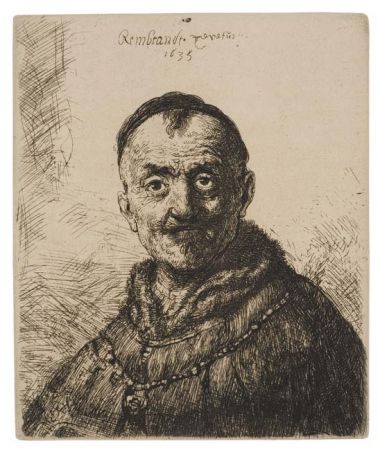 Incisione Rembrandt - The First Oriental Head