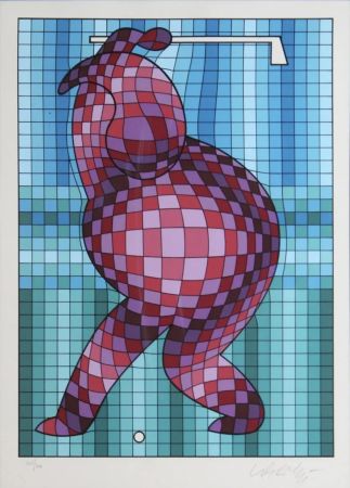 Multiplo Vasarely - The Golfer