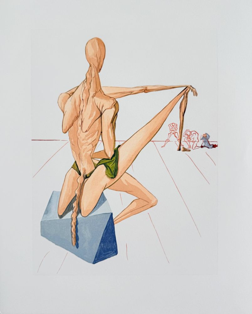 Incisione Su Legno Dali - The Inferno, Canto 5 - Minos