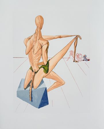 Incisione Su Legno Dali - The Inferno, Canto 5 - Minos