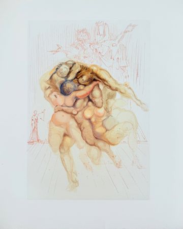 Incisione Su Legno Dali - The Inferno, Canto 8 - The Angry Ones