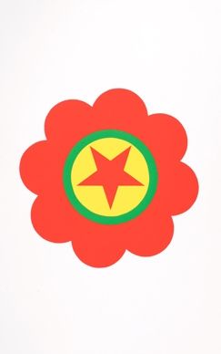 Serigrafia Apfelbaum - The Kurdistan's worker party