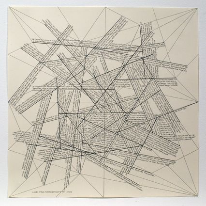 Incisione Lewitt - The Location of Lines. Lines from the Midpoints of Lines.