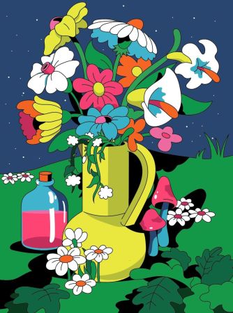 Litografia Dabs - The magic of a Garden Party