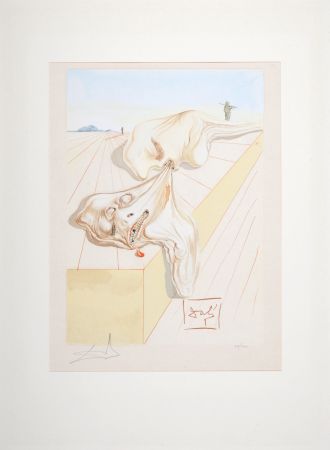 Incisione Dali - The Men who Devour each Other, 1963