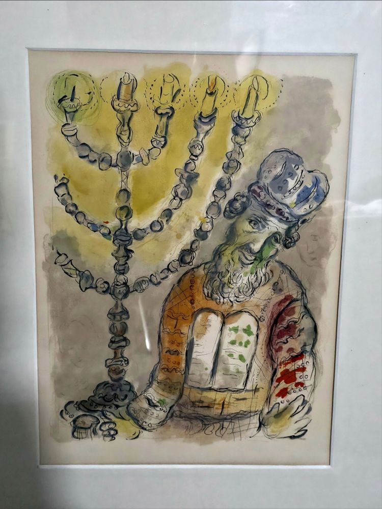 Litografia Chagall - The Mission of Bezaleel - The story of Exodus 1966