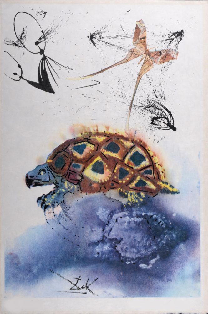 Rotocalcografia Dali - The Mock Turtle's Story, 1969