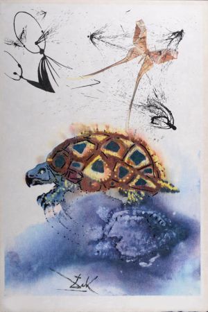 Rotocalcografia Dali - The Mock Turtle's Story, 1969