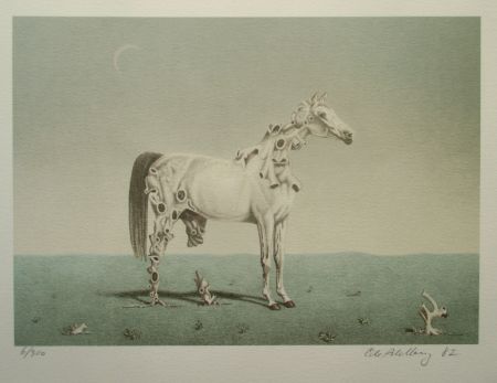 Litografia Ahlberg - The Nightmare of the Horse