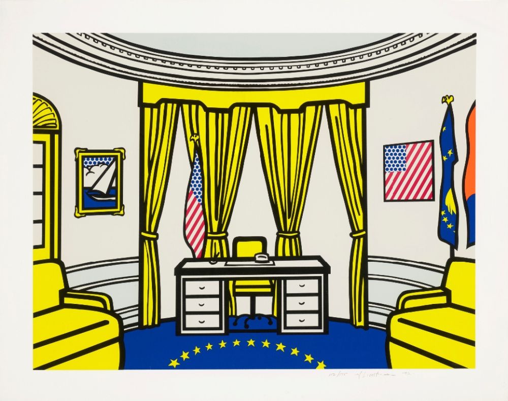 Serigrafia Lichtenstein - The Oval Office