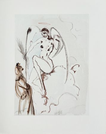 Incisione Su Legno Dali - The Paradise, Canto 31 - The Archangel Gabriel