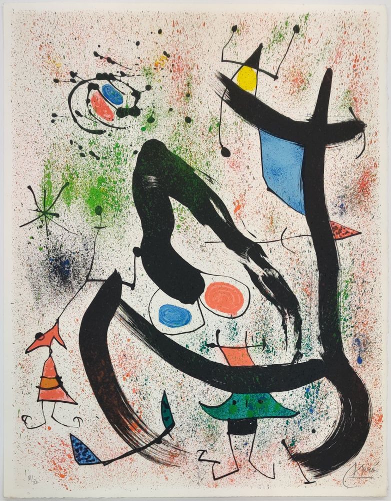 Litografia Miró - THE SEERS IV (LES VOYANTS)