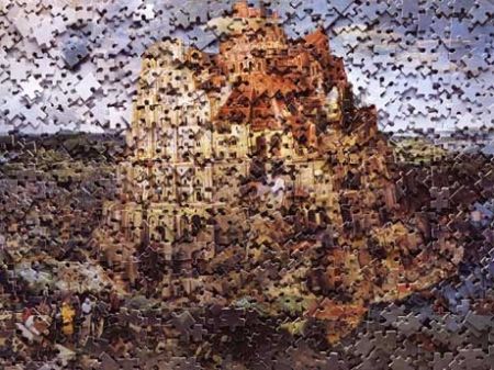 Multiplo Muniz - The Tower of Babel, after Pieter Breugal 
