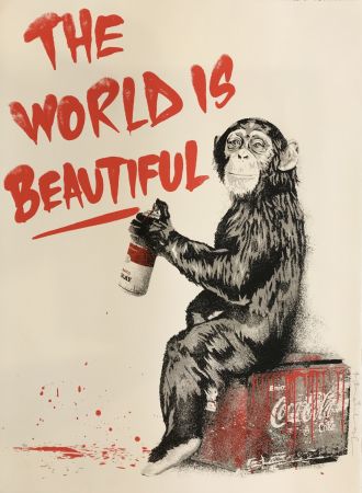Serigrafia Mr. Brainwash - The World is Beautiful