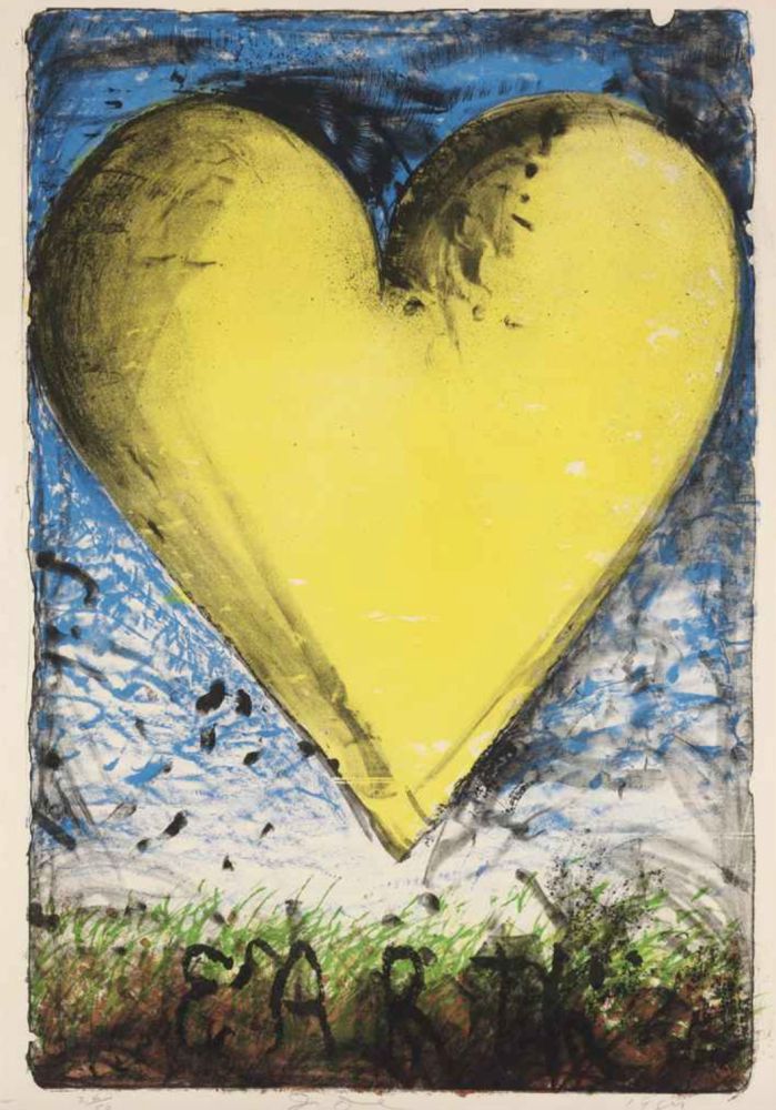 Litografia Dine - The Yellow Heart