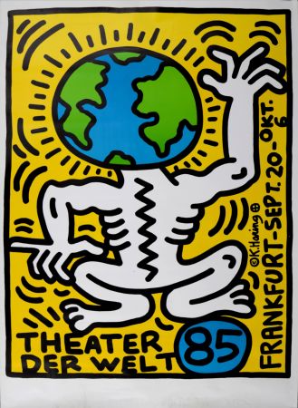 Serigrafia Haring - Theater der Welt, 1985