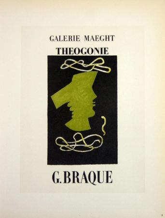 Litografia Braque - Theogonie  Galerie Maeght