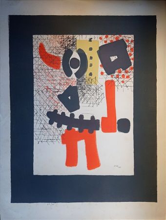 Litografia Unknown - Thomas Gleb, Guerrier: Abstract Composition, 1959, Hand-Signed Lithograph,