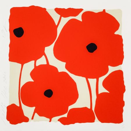 Serigrafia Sultan - Three Poppies (Red)