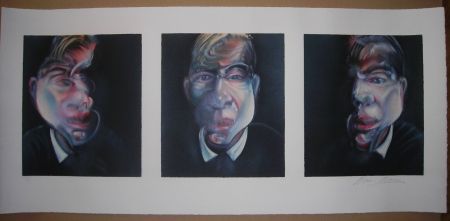 Litografia Bacon - Three studies for a Self-Portrait