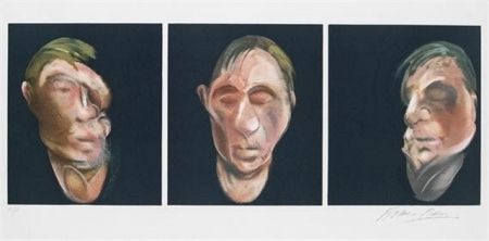 Litografia Bacon - Three Studies for a Self Portrait