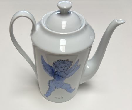 Ceramica Corneille - Théière L'Ange d'après Rubens, en porcelaine de Limoges