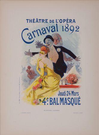 Litografia Cheret - Théâtre de l'Opéra : Carnaval 1892, 1896