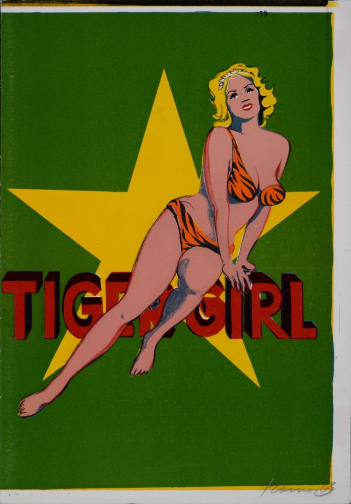 Litografia Ramos - Tiger Girl, 1964 - Hand-signed!