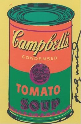 Litografia Warhol - Tomato Soup Bookplate