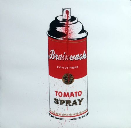 Serigrafia Mr Brainwash - Tomato Spray Can