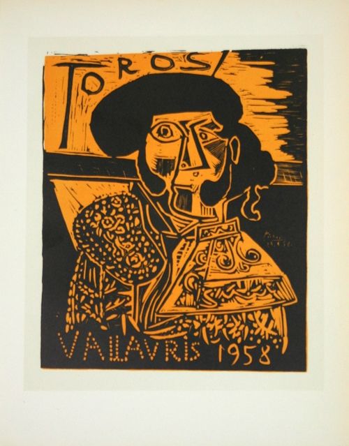Litografia Picasso (After) - Toros  1958