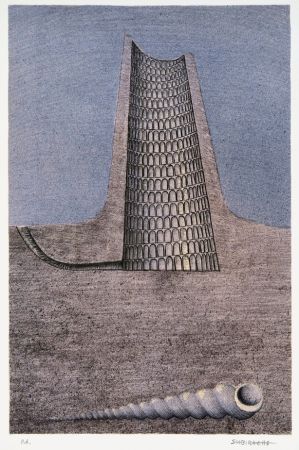 Litografia Subirachs - Torre de Babel