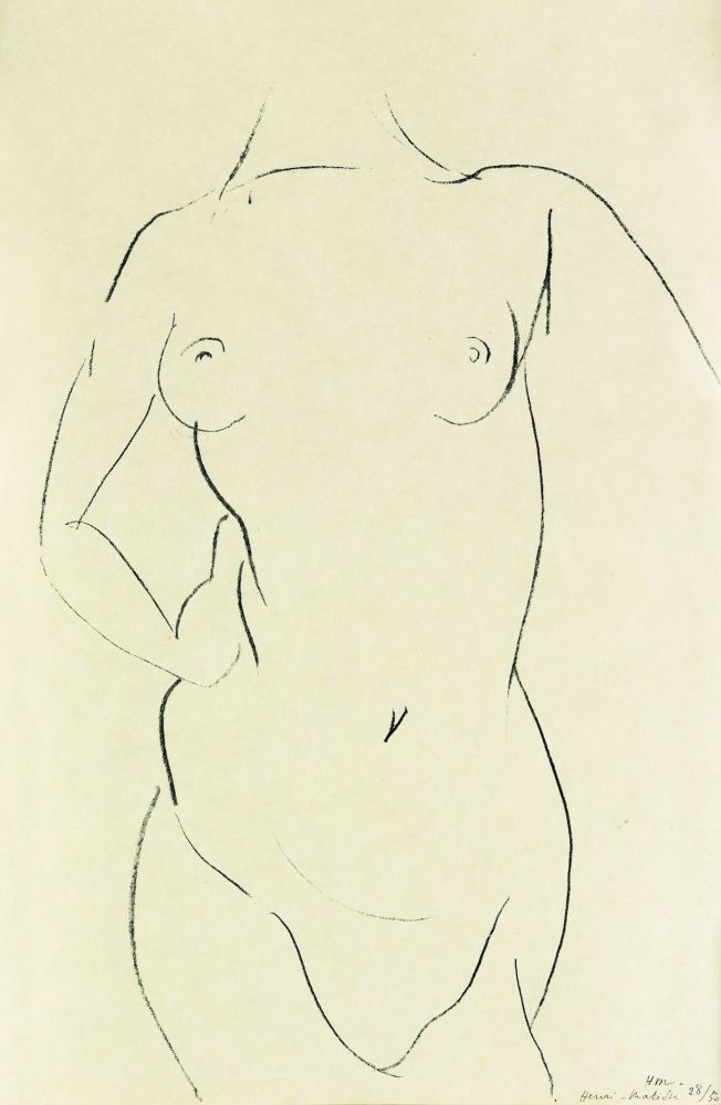 Litografia Matisse - Torse de face