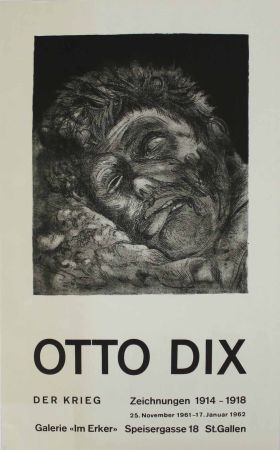 Litografia Dix - Toter (St. Clément) [Dead Man (St. Clément)]