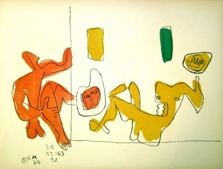 Litografia Le Corbusier - Touching their Feet