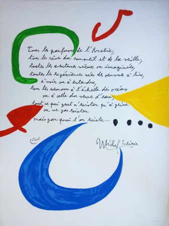 Litografia Miró - Tous les parfums