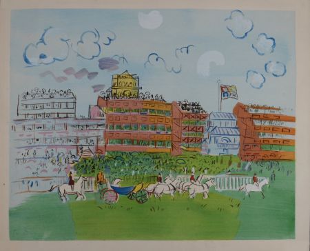 Litografia Dufy - Track at Ascot, c. 1952