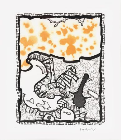 Linoincisione Alechinsky - Traité des excitants modernes 04
