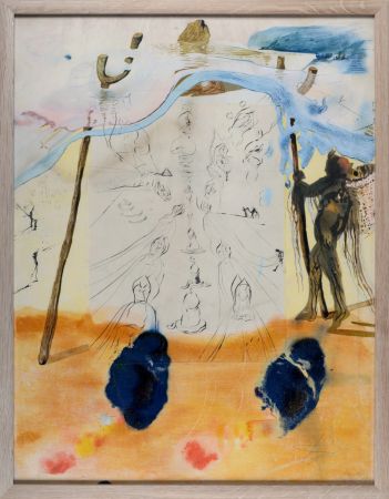 Litografia Dali - Transmission des traditions, 1974