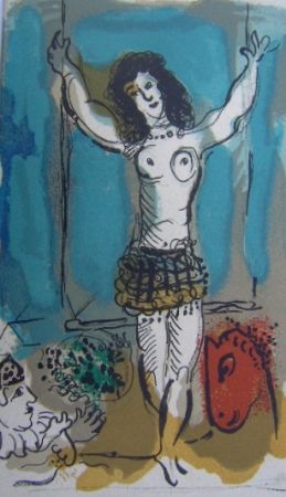 Litografia Chagall - Trapeziste a l'Oiseau