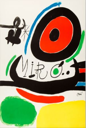 Litografia Miró - Tres libres 