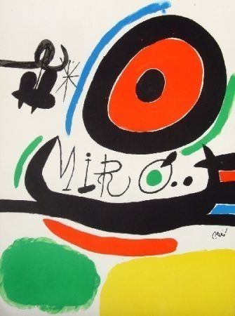 Litografia Miró - Tres libres