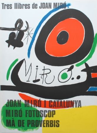 Litografia Miró - Tres llibres de Joan Miró