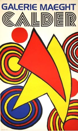 Litografia Calder (After) - Triangles et Spirales Galerie Maeght