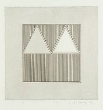 Incisione House - Triangles Within a A Square