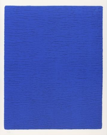 Litografia Klein - Triptyque Bleu Or Rose