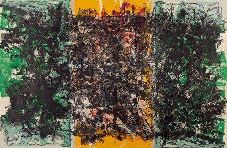 Litografia Riopelle - Triptyque orange