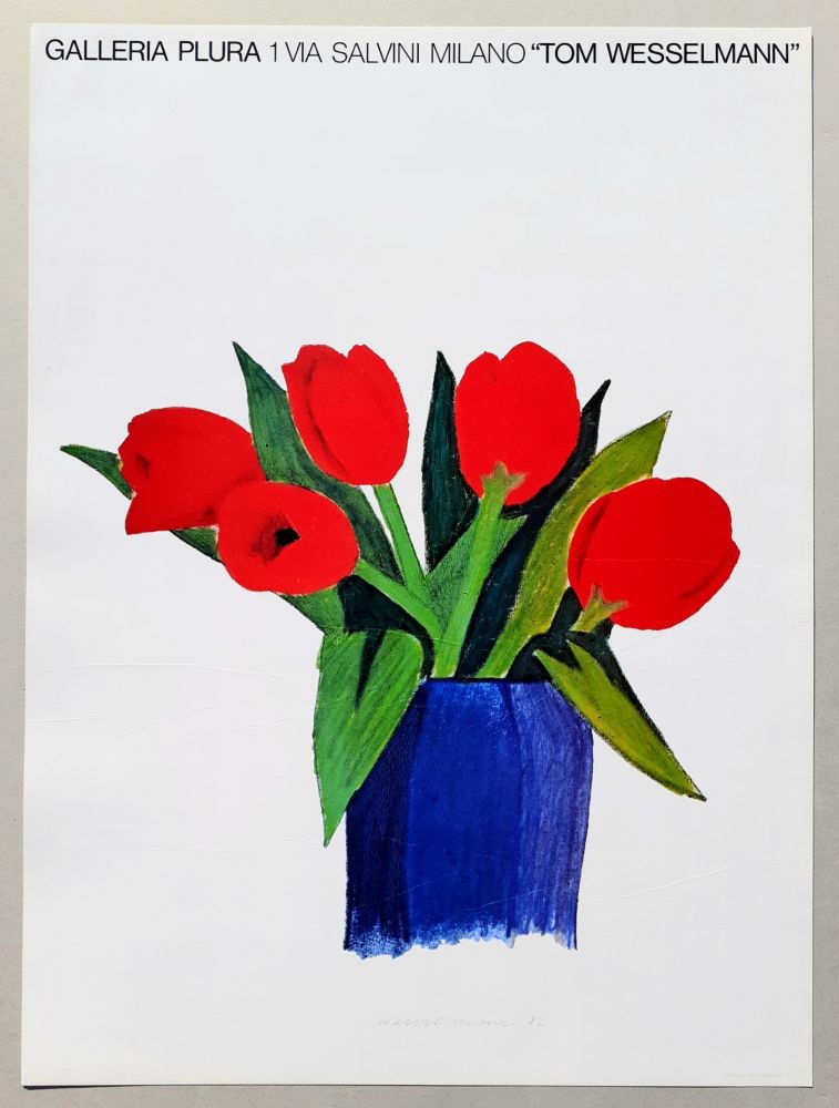 Litografia Wesselmann - Tulips in a vase